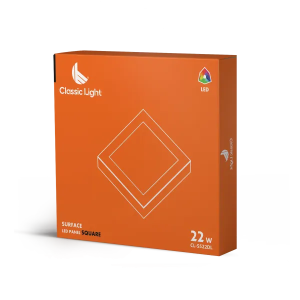 RAY Surface LED Panels Square - Surface Mounted