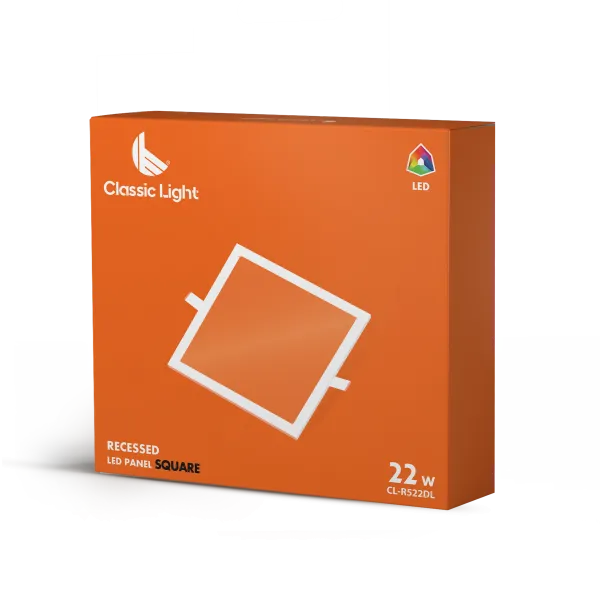 RAY Recessed LED Panels Square - Recessed