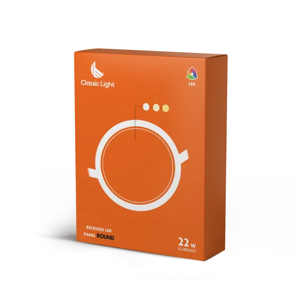 RAY Recessed LED Panels Round - Recessed