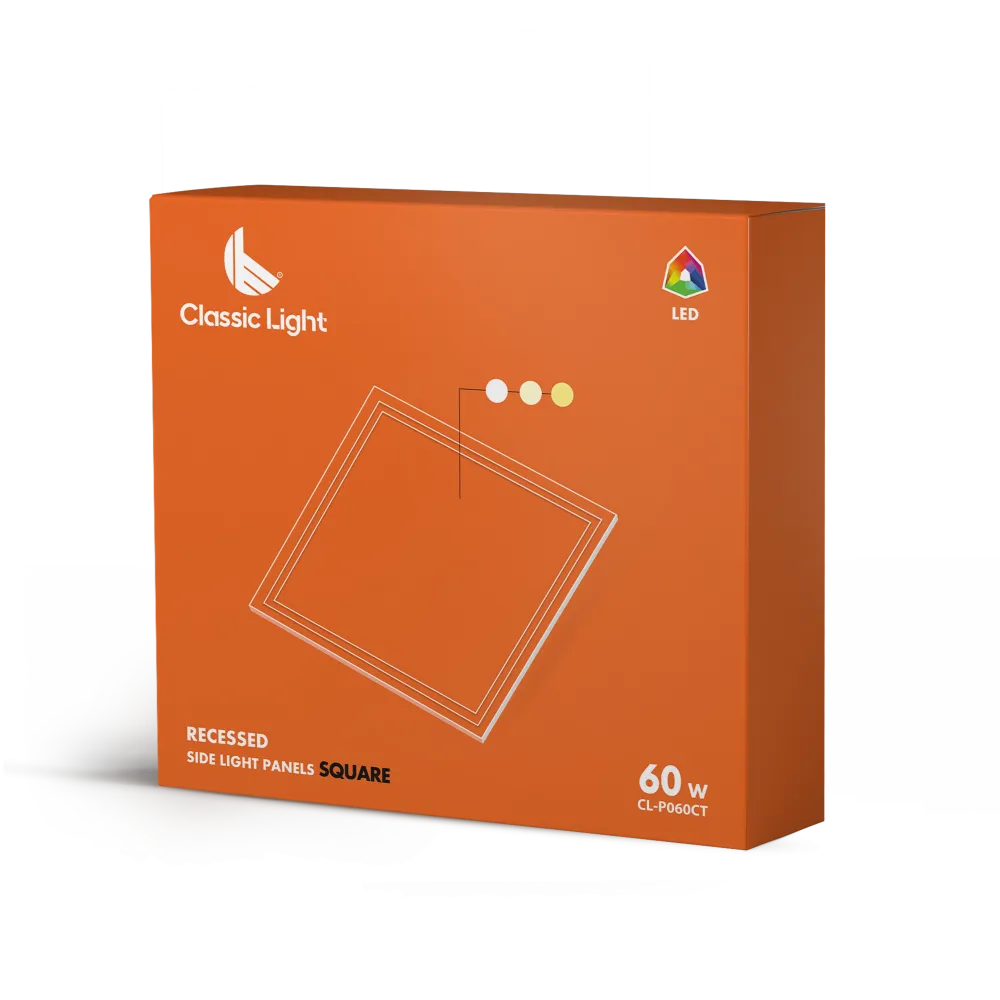 SHINE Recessed Side Light Panels Square - Professional LED Lighting