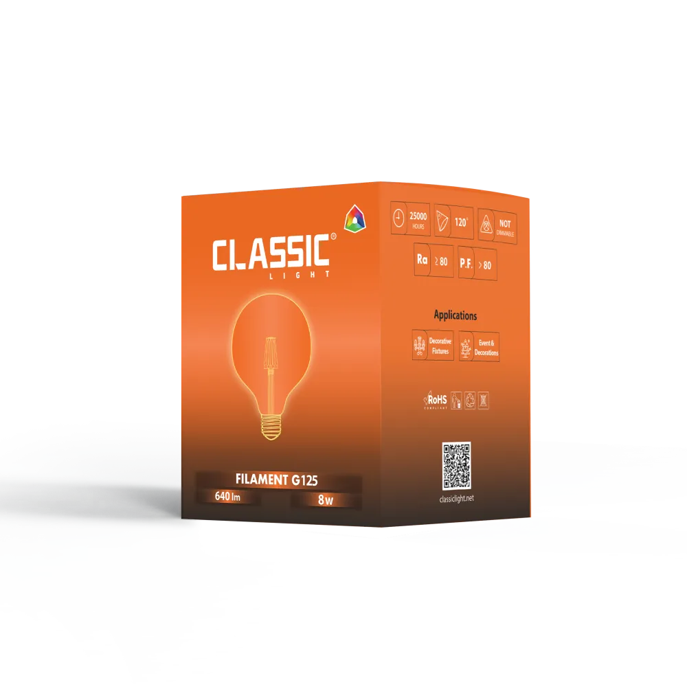 PARIS Filament G125 - Professional LED Lighting