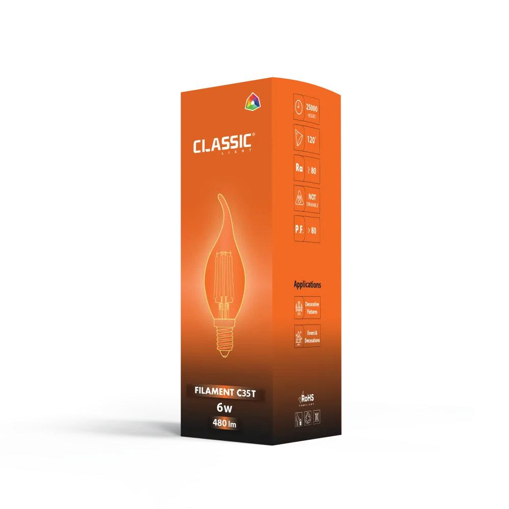 PARIS Filament C35T - Professional LED Lighting