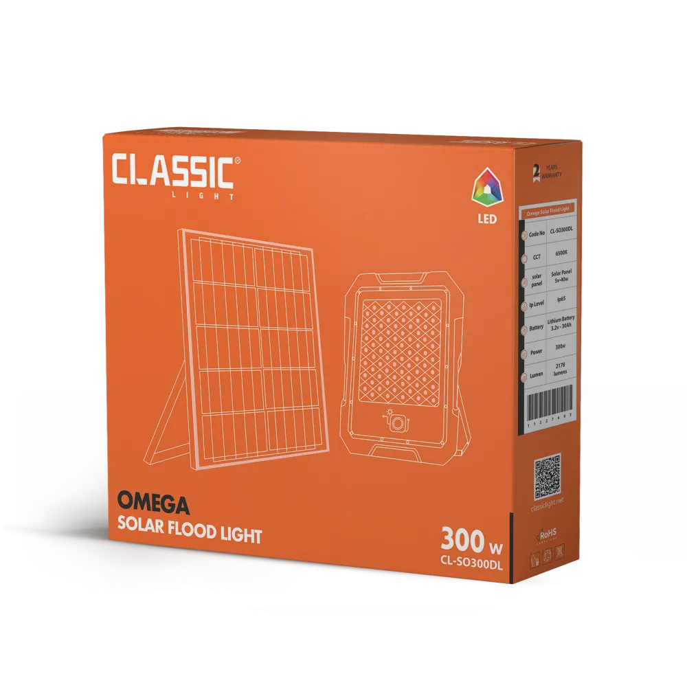 Omega Solar Flood Light - Professional LED Lighting